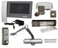 Видеодомофон Vizit комплект с магнитным замком 427